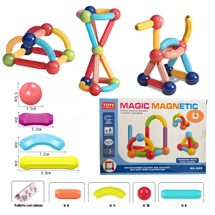 Juego de Bloques Magnéticos
